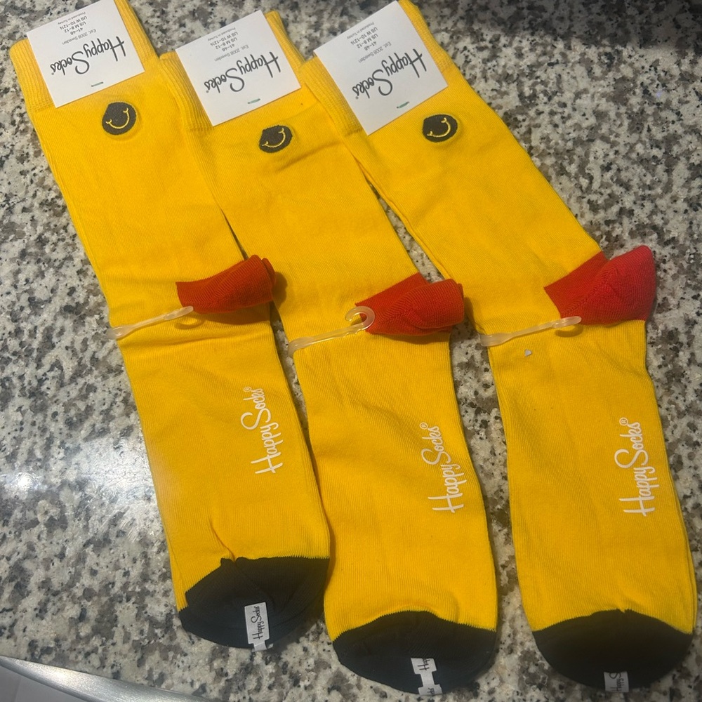 Happy Socks women’s  Yellow and Red Socks